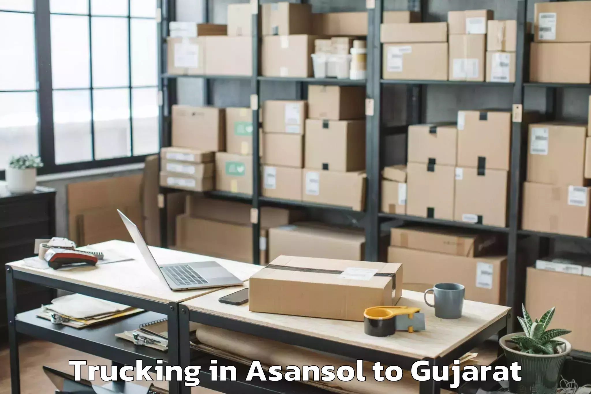 Quality Asansol to Bhavnagar Trucking